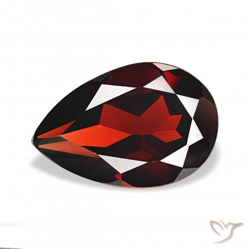 3.22ct Rosso scuro Granato Almandino, Forma a pera, VVS-VS