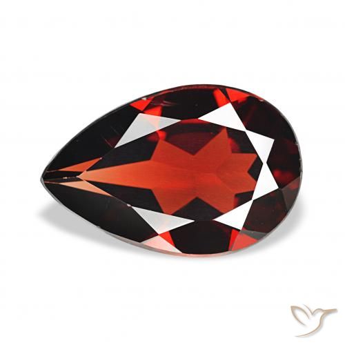 3.17ct Rosso scuro Granato Almandino, Forma a pera, VVS-VS
