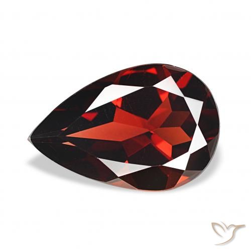 3.09ct Rosso scuro Granato Almandino, Forma a pera, VS