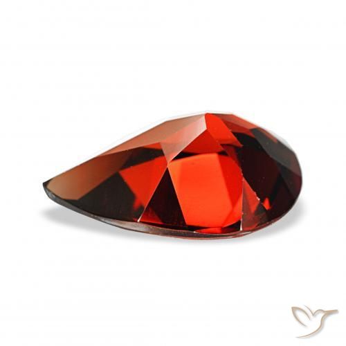 Granato Almandino Rosso scuro naturale da 3.09 ct, Forma a pera, VS