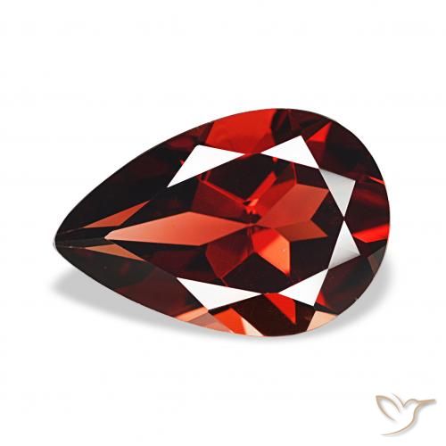 3.36ct Rosso scuro Granato Almandino, Forma a pera, VVS-VS
