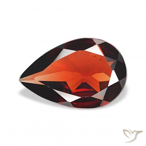 2.56ct Rosso medio Granato Almandino, Forma a pera, VS