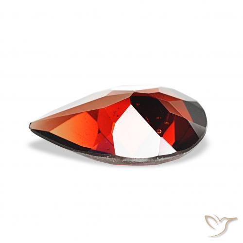 Granato Almandino Rosso medio naturale da 2.56 ct, Forma a pera, VS