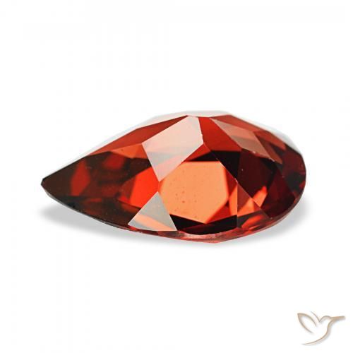 Granato Almandino Rosso scuro naturale da 2.51 ct, Forma a pera, VS