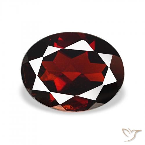 2.02ct Rosso scuro Granato Almandino, Ovale, VS