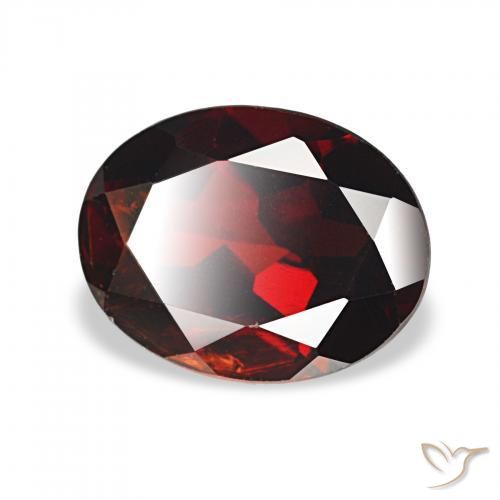 Granato Almandino Rosso scuro naturale da 2.02 ct, Ovale, VS