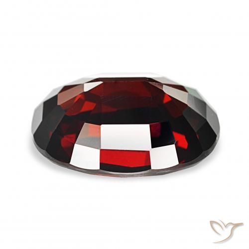 Granato Almandino Rosso scuro naturale da 5.55 ct, Ovale, VVS-VS
