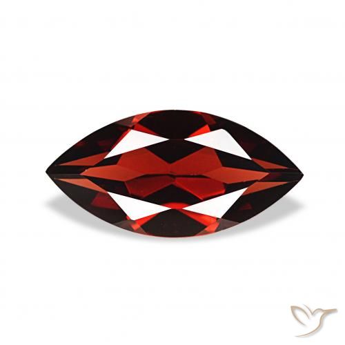 2.10ct Rosso scuro Granato Almandino, Taglio marquise, VVS