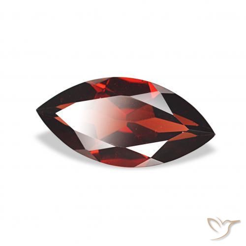 Granato Almandino Rosso scuro naturale da 1.86 ct, Taglio marquise, VVS