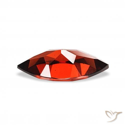 Granato Almandino Rosso scuro naturale da 1.86 ct, Taglio marquise, VVS