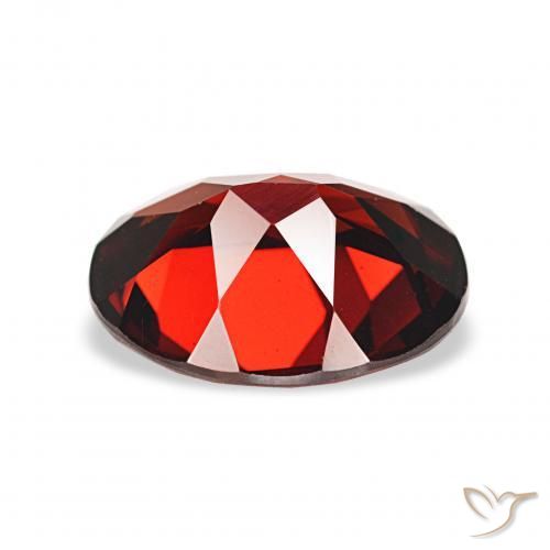 Granato Almandino Rosso Sangue Profondo naturale da 2.66 ct, Ovale, VVS