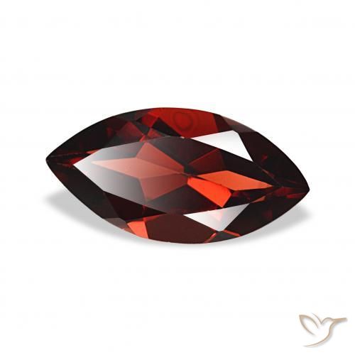 Granato Almandino Rosso scuro naturale da 1.89 ct, Taglio marquise, VVS