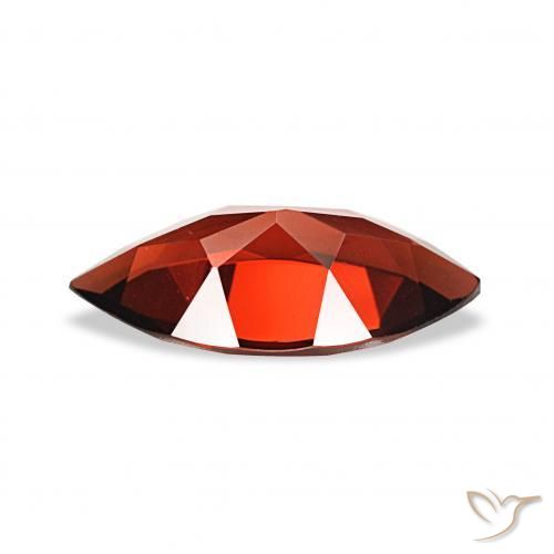 Granato Almandino Rosso scuro naturale da 1.89 ct, Taglio marquise, VVS