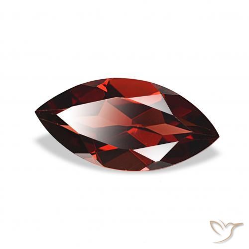 Granato Almandino Rosso scuro naturale da 1.96 ct, Taglio marquise, VVS