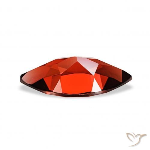 Granato Almandino Rosso scuro naturale da 1.96 ct, Taglio marquise, VVS