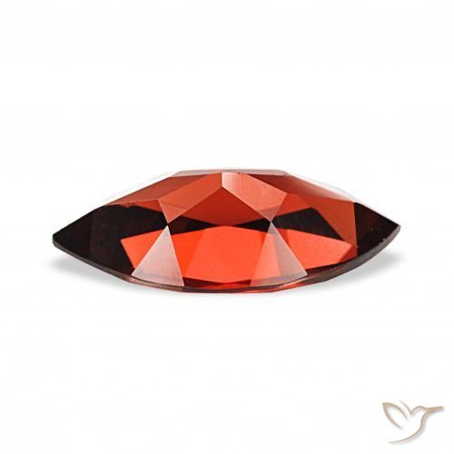Granato Almandino Rosso scuro naturale da 1.83 ct, Taglio marquise, VVS