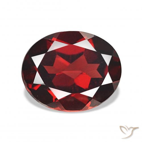 4.42ct Rosso scuro Granato Almandino, Ovale, VVS