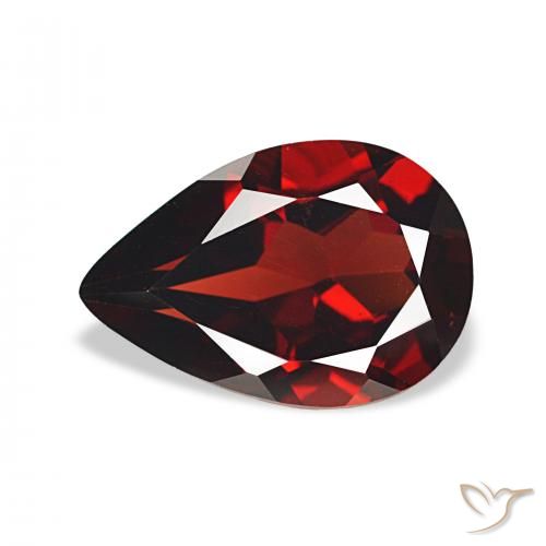 3.31ct Rosso scuro Granato Almandino, Forma a pera, VVS