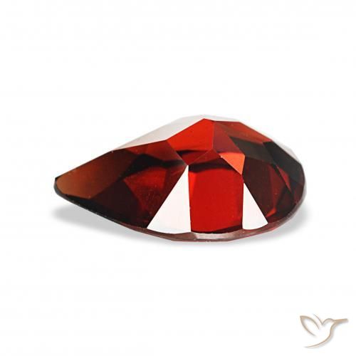 Granato Almandino Rosso scuro naturale da 3.31 ct, Forma a pera, VVS