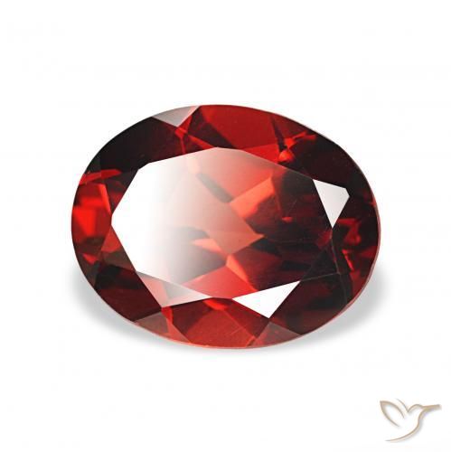 Granato Almandino Rosso medio naturale da 2.18 ct, Ovale, VVS-VS