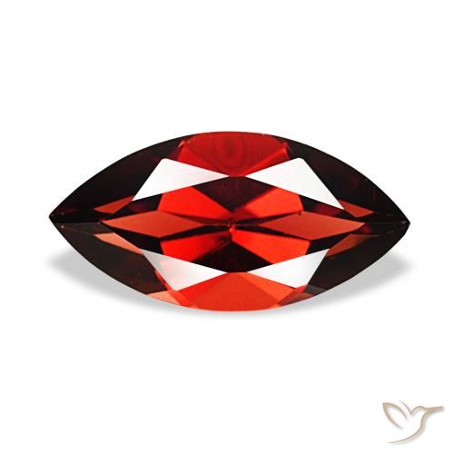 2.14ct Rosso scuro Granato Almandino, Taglio marquise, VVS-VS