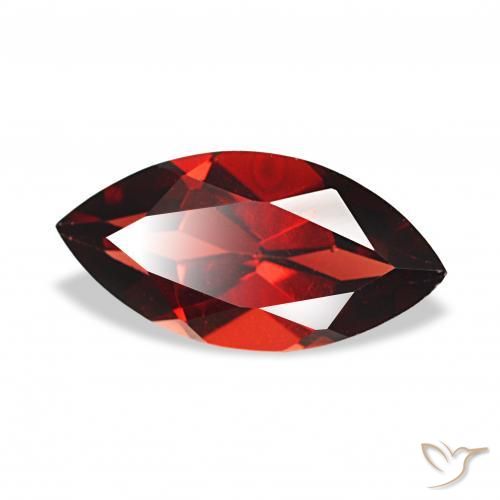 Granato Almandino Rosso scuro naturale da 2.14 ct, Taglio marquise, VVS-VS