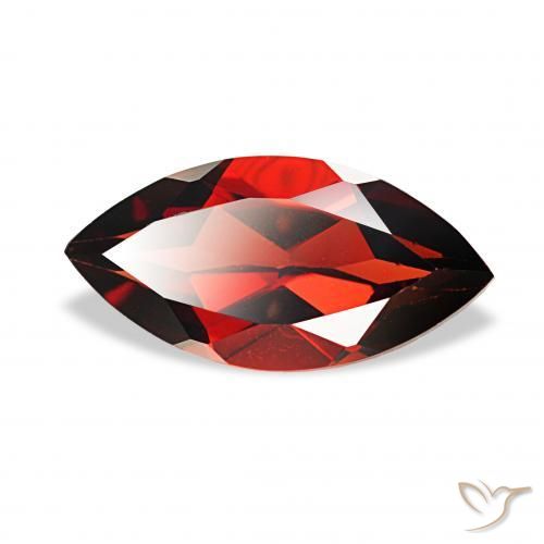 Granato Almandino Rosso scuro naturale da 2.09 ct, Taglio marquise, VVS-VS