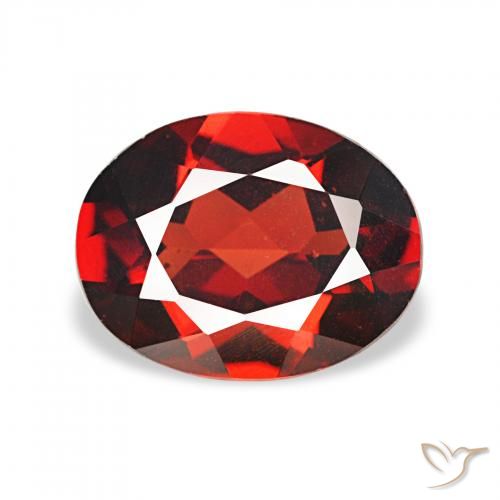 1.72ct Rosso scuro Granato Almandino, Ovale, VVS-VS