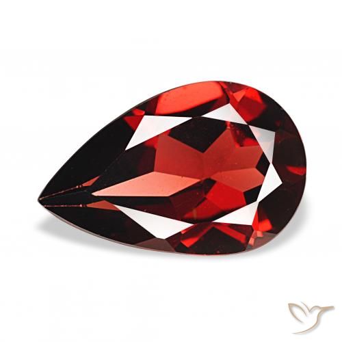 3.10ct Rosso scuro Granato Almandino, Forma a pera, VVS-VS