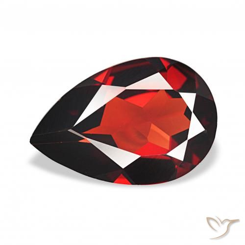 2.83ct Rosso scuro Granato Almandino, Forma a pera, VVS-VS