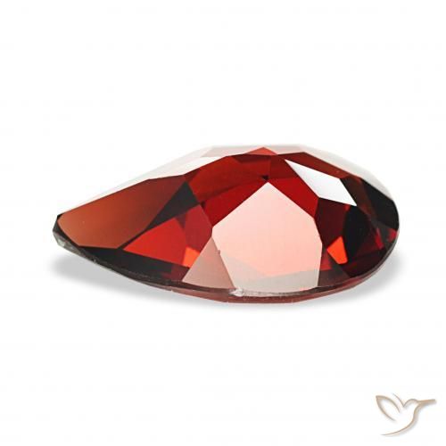 Granato Almandino Rosso scuro naturale da 2.83 ct, Forma a pera, VVS-VS