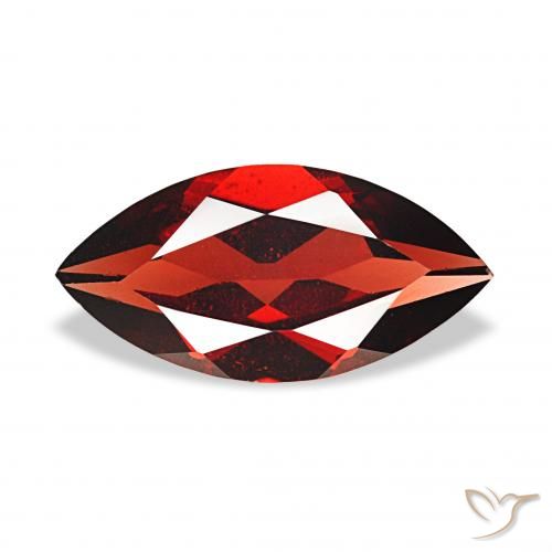 1.86ct Rosso scuro Granato Almandino, Taglio marquise, VVS-VS