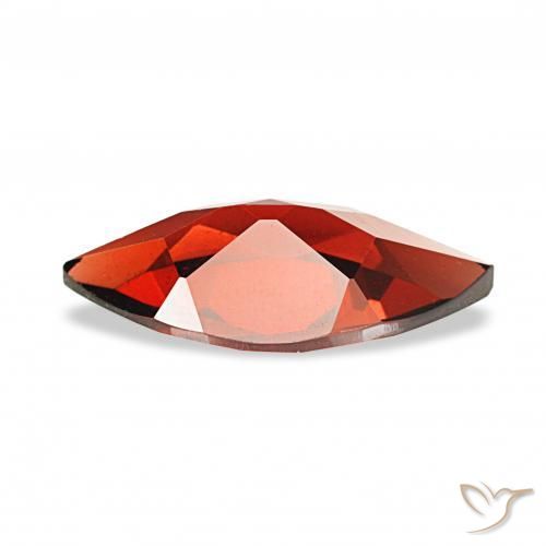 Granato Almandino Rosso scuro naturale da 1.86 ct, Taglio marquise, VVS-VS