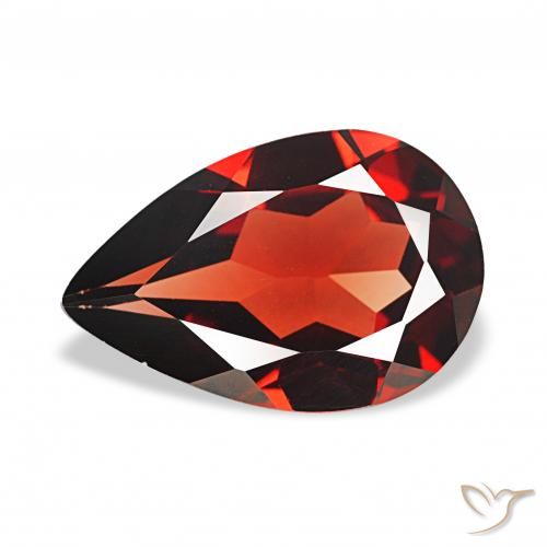 2.57ct Rosso Sangue Profondo Granato Almandino, Forma a pera, VVS-VS