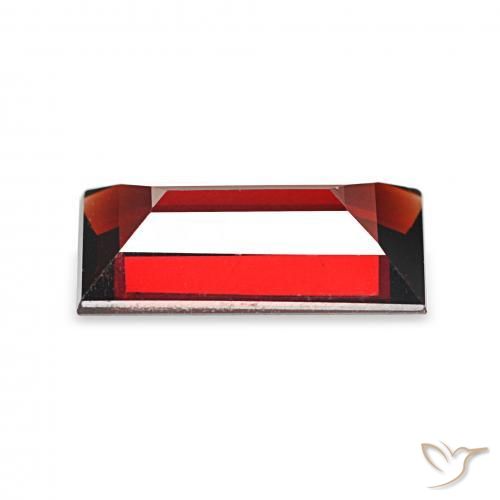 Granato Almandino Rosso scuro naturale da 1.69 ct, Taglio a baguette, VVS