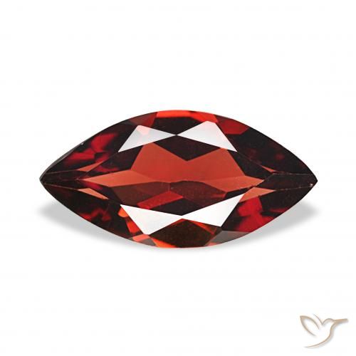 Granato Almandino Rosso scuro naturale da 1.86 ct, Taglio marquise, VVS