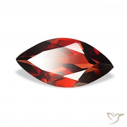 Granato Almandino Rosso scuro naturale da 1.86 ct, Taglio marquise, VVS