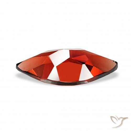 Granato Almandino Rosso scuro naturale da 1.86 ct, Taglio marquise, VVS