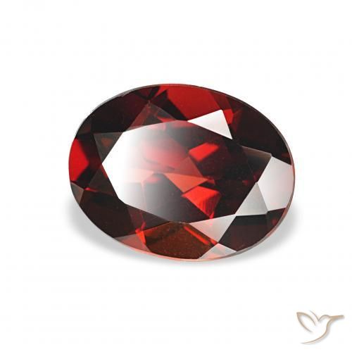 Granato Almandino Rosso scuro naturale da 2.18 ct, Ovale, VVS