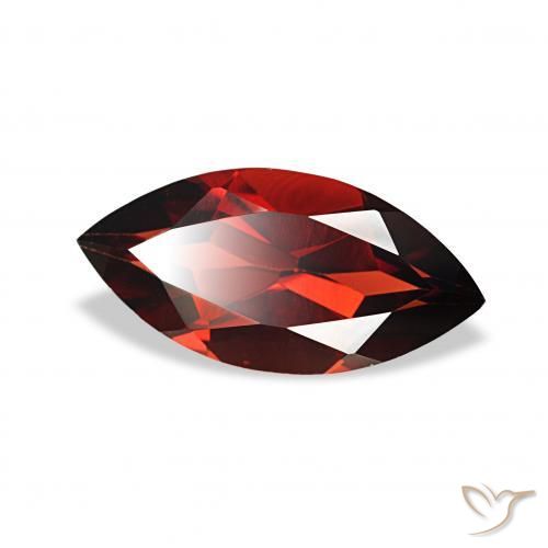 Granato Almandino Rosso scuro naturale da 2.00 ct, Taglio marquise, VVS