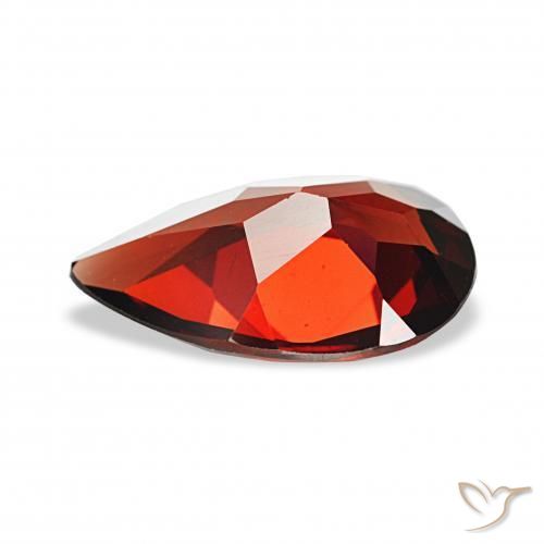 Granato Almandino Rosso scuro naturale da 2.70 ct, Forma a pera, VVS