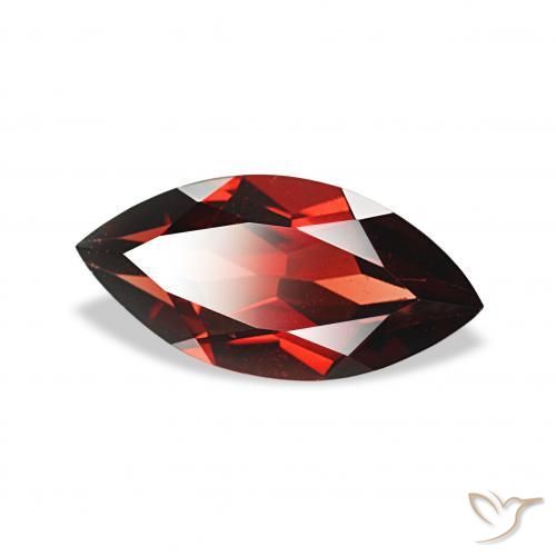 Granato Almandino Rosso scuro naturale da 2.06 ct, Taglio marquise, VVS-VS