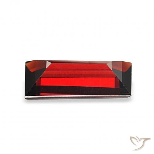Granato Almandino Rosso scuro naturale da 1.60 ct, Taglio a baguette, VVS