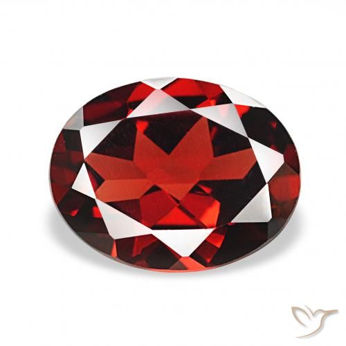 2.16ct Rosso scuro Granato Almandino, Ovale, VVS