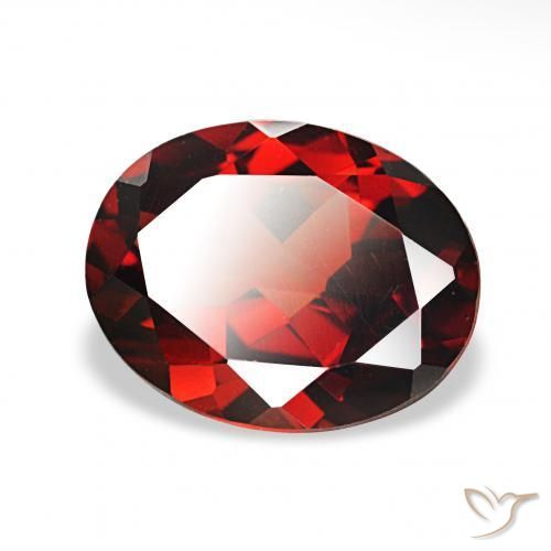 Granato Almandino Rosso scuro naturale da 2.16 ct, Ovale, VVS