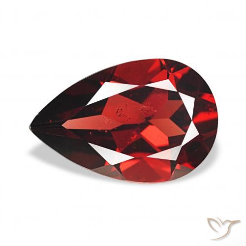 3.53ct Rosso scuro Granato Almandino, Forma a pera, VS