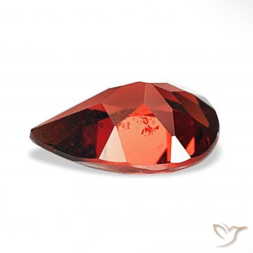 Granato Almandino Rosso scuro naturale da 3.53 ct, Forma a pera, VS