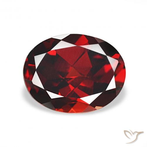 2.30ct Rosso scuro Granato Almandino, Ovale, VS