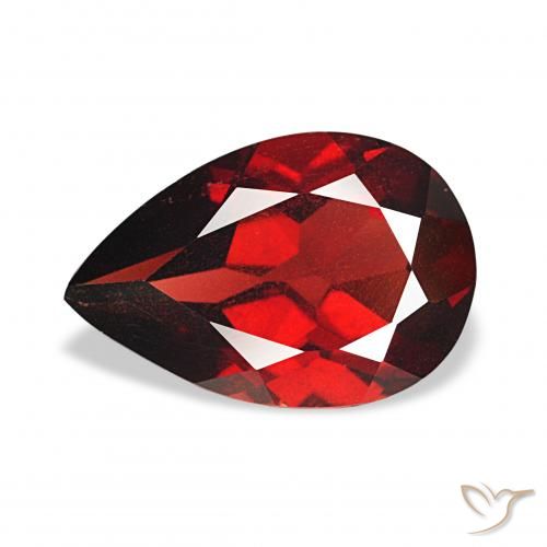 3.25ct Rosso Sangue Profondo Granato Almandino, Forma a pera, VS