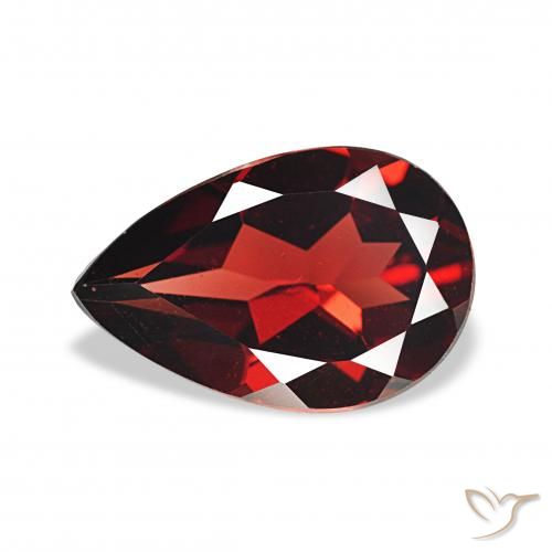 3.22ct Rosso scuro Granato Almandino, Forma a pera, VS